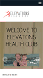 Mobile Screenshot of elevationshealthclub.com